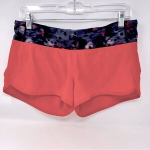 Lululemon Run Times High Rise Shorts Orange Size 8